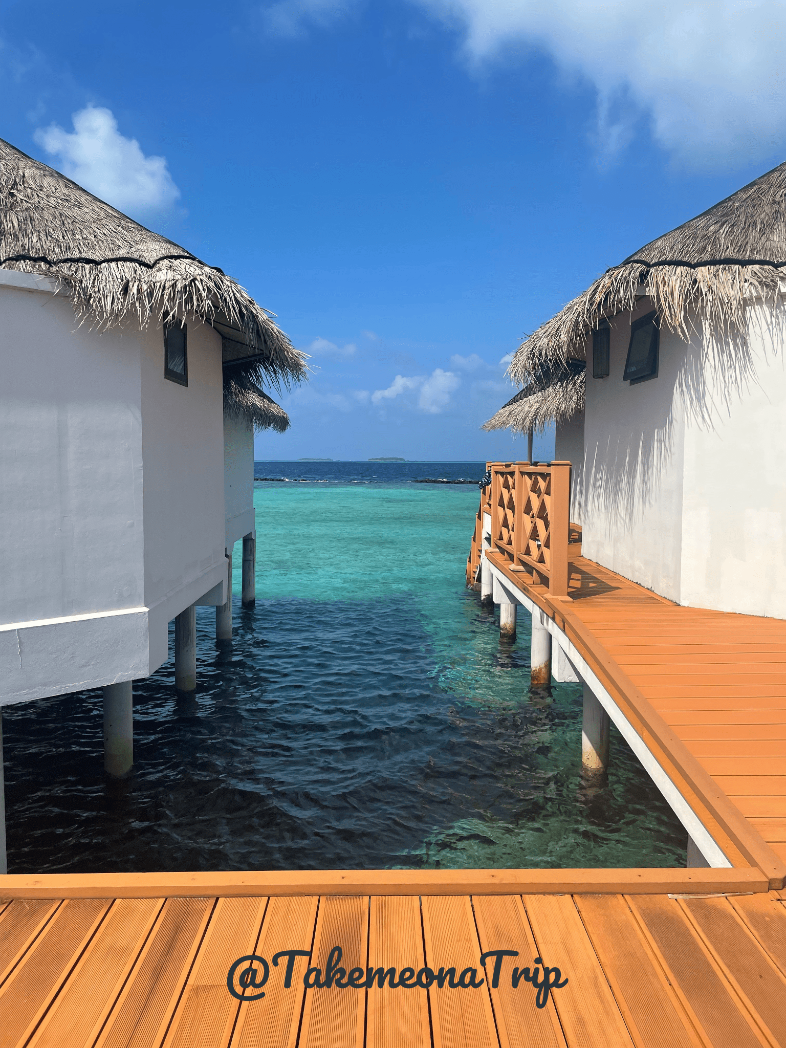 Pontile water villa Maldive